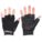 CARPAL TUNNEL GLOVES, LEATHER, BLACK, ANTI-VIBRATION, ½ FINGER