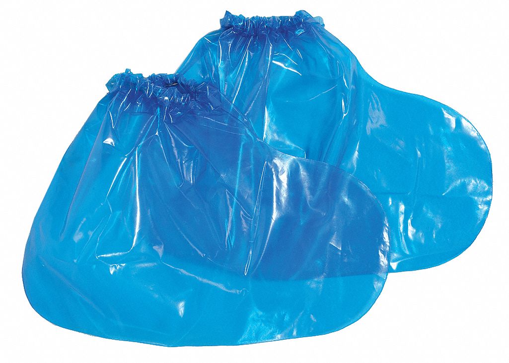COUVRE-CHAUSSURES, BLEU, SEMELLE ANTIDÉRAPANTE, POLYOLÉFINE, G, 14PO H, 200/PQT