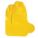 COUVRE-BOTTES, JAUNE, SEMELLE ANTIDÉRAPANTE, POLYOLÉFINE, G, 22PO H, 100/PQT