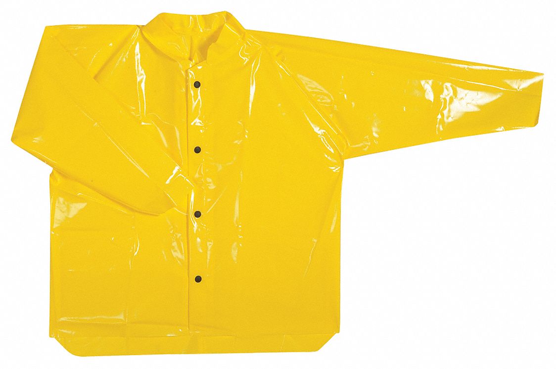 POLYCO, XL, Yellow, Rain Jacket - 12Z606|50624 - Grainger