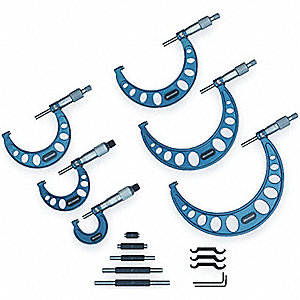 OUTSIDE MICROMETER SET 6 PC 1-6 IN