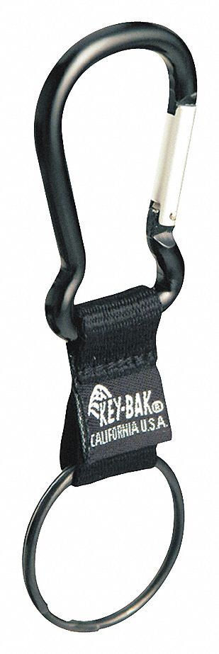 CARABINEER HOOK SNAP-ON BLACK