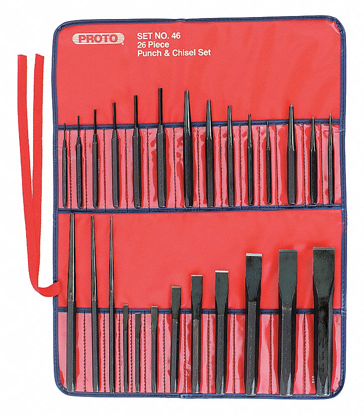 SET PUNCH + CHISEL 26 PC