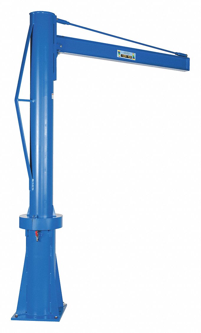 MULTI-STATION TRANSPORTABLE JIB CRANE, 108 11/16 IN H, 1 YEAR WARRANTY