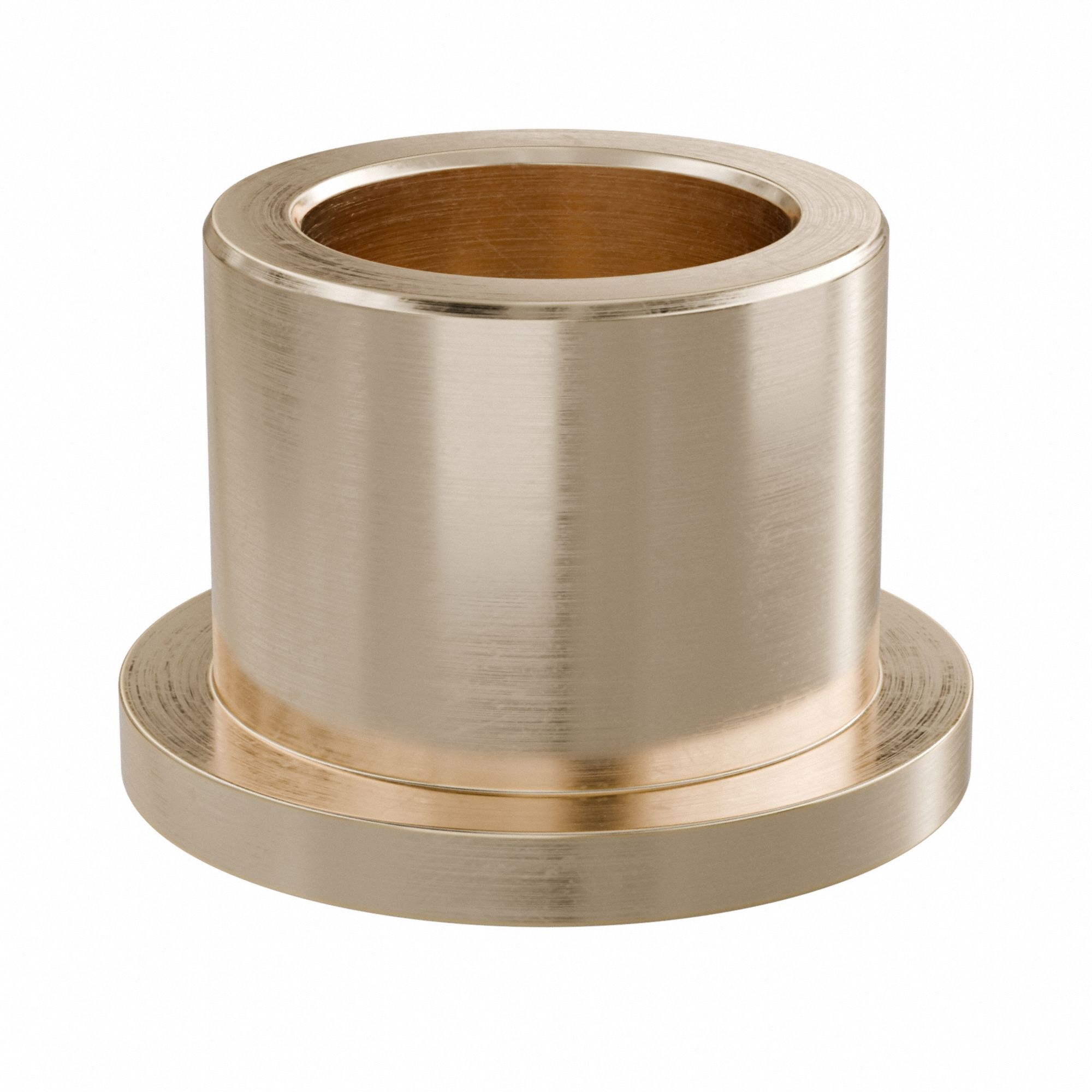 Flanged Sleeve Bearing: Bronze, SAE 841, 5/8 in Bore, 7/8 in OD, 3/4 in Lg, USDA H-1 Approved, 3 PK