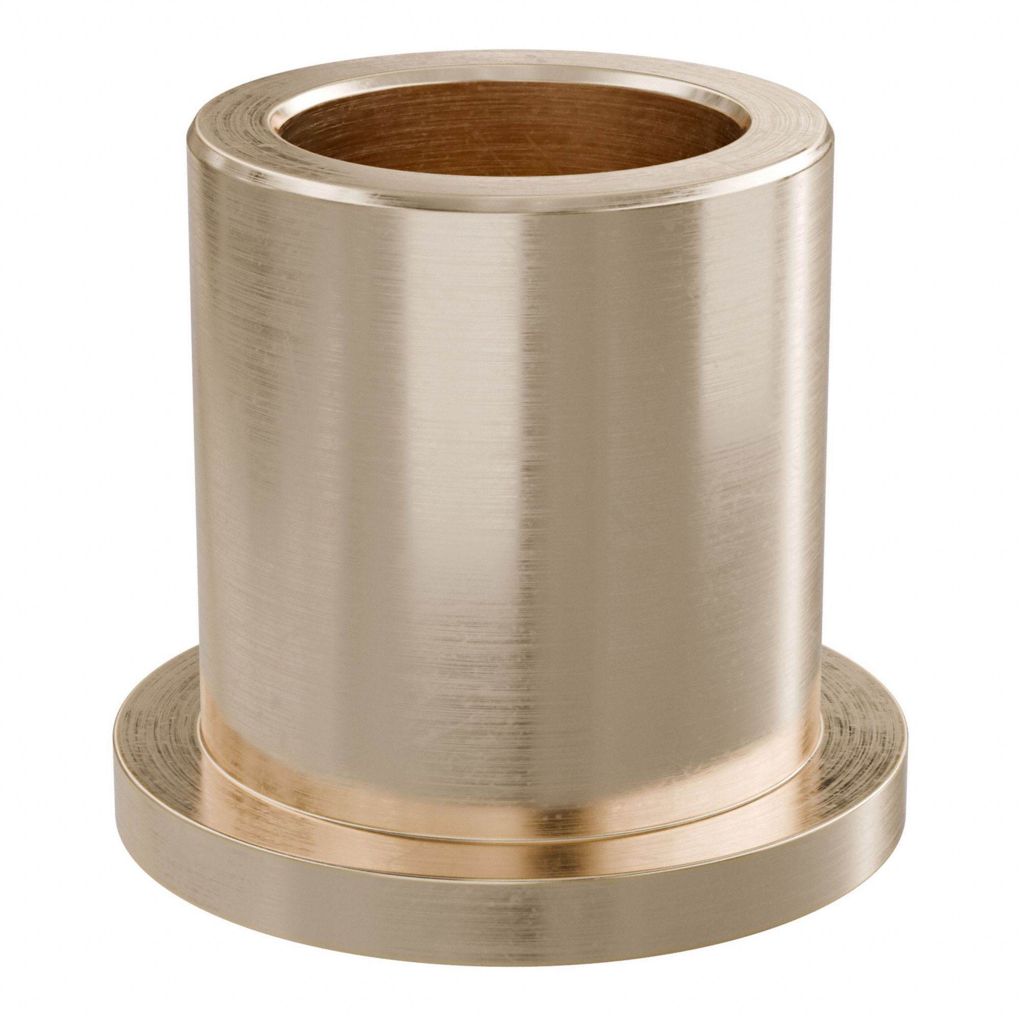 Flanged Sleeve Bearing: Bronze, SAE 841, 5/8 in Bore, 7/8 in OD, 1 in Lg, USDA H-1 Approved, 3 PK
