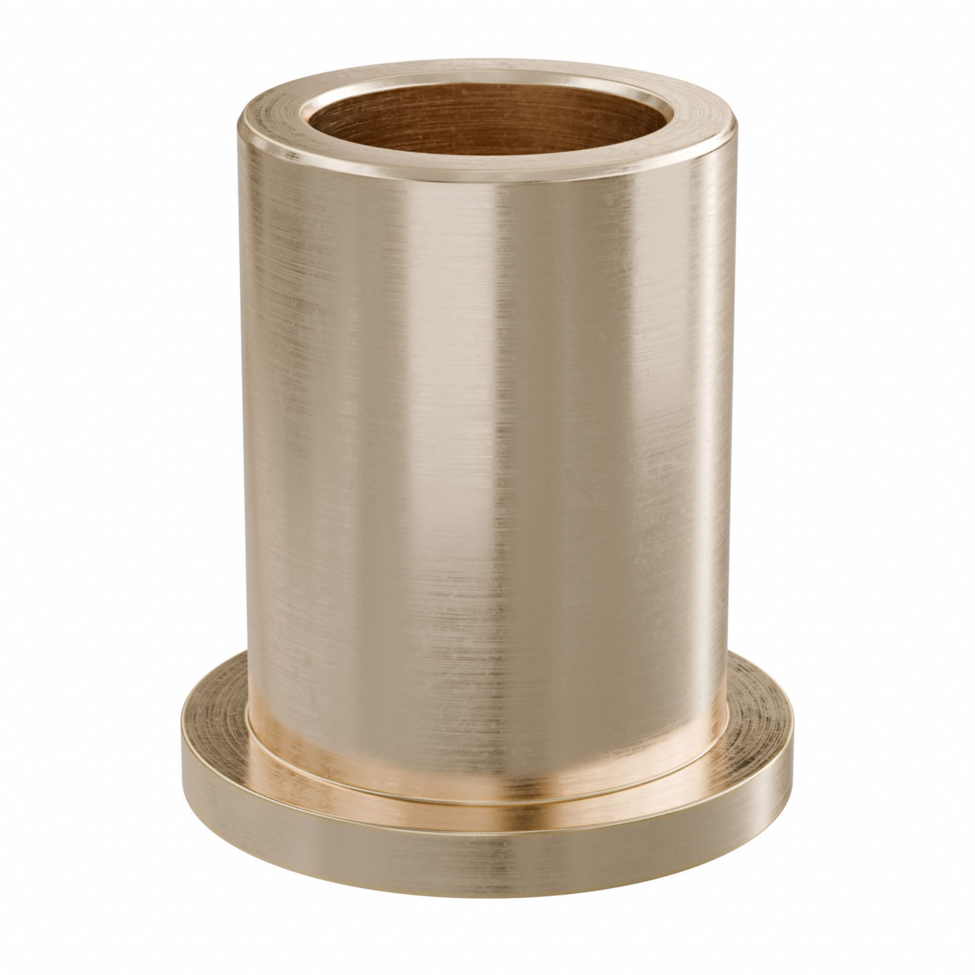 Flanged Sleeve Bearing: Bronze, SAE 841, 5/8 in Bore, 7/8 in OD, 1 1/4 in Lg, 10°F to 220°F, 3 PK