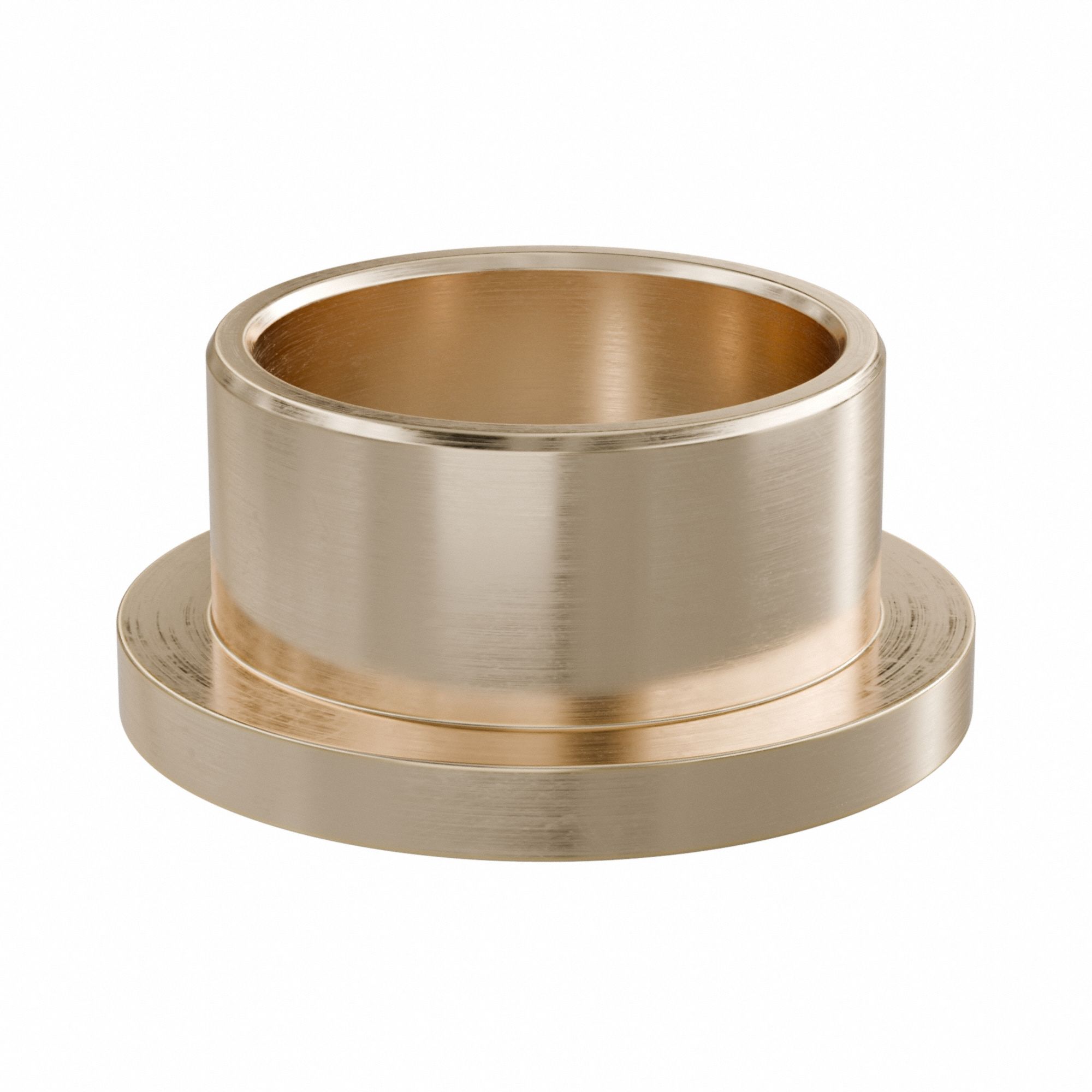 Flanged Sleeve Bearing: Bronze, SAE 841, 3/4 in Bore, 7/8 in OD, 1/2 in Lg, USDA H-1 Approved, 3 PK