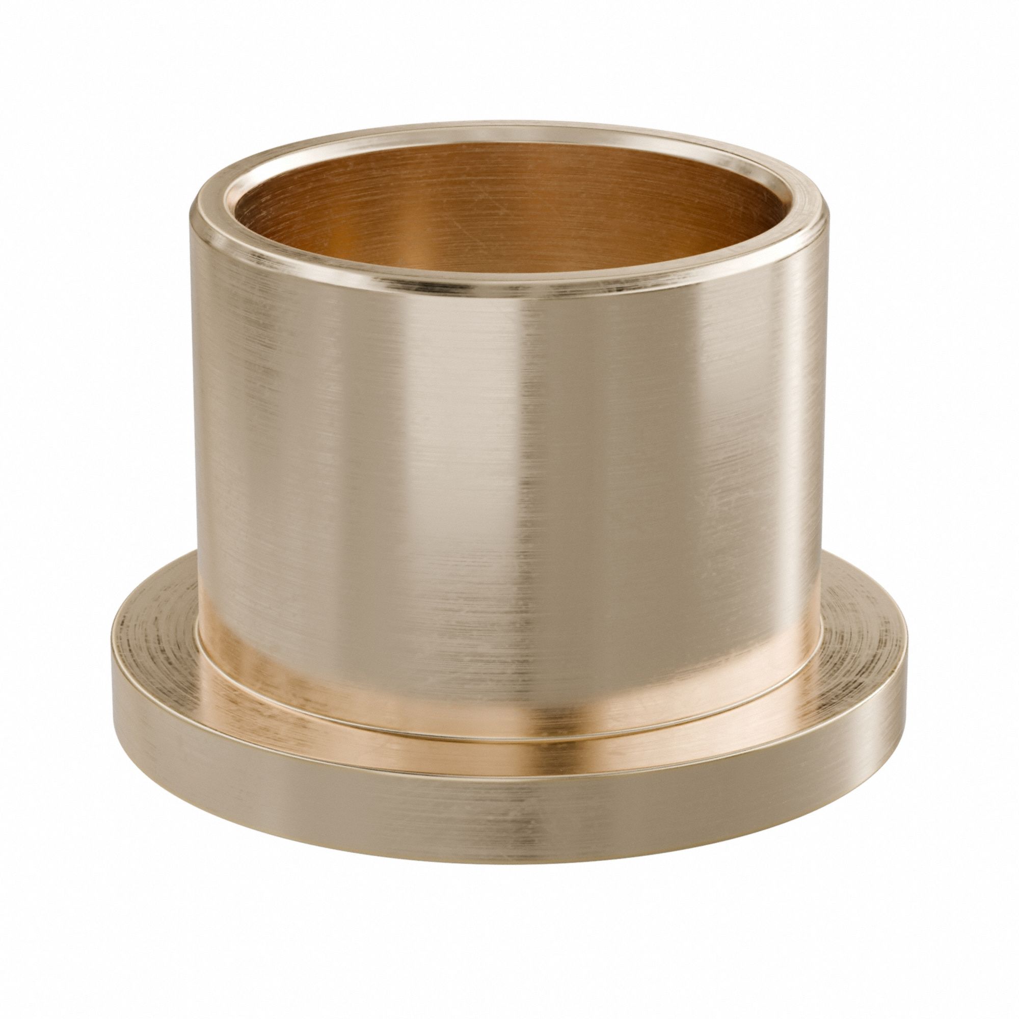 Flanged Sleeve Bearing: Bronze, SAE 841, 3/4 in Bore, 7/8 in OD, 3/4 in Lg, USDA H-1 Approved, 3 PK