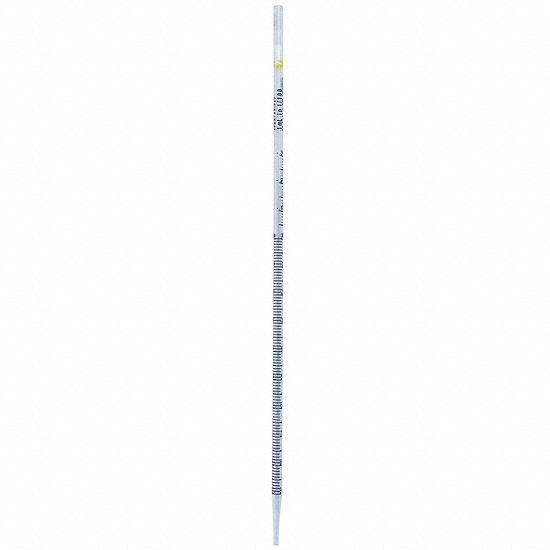 Serological Pipette: 1 mL Capacity, 0.1 mL Graduation Increments, Sterile, Polystyrene