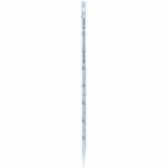 Serological Pipette: 5 mL Capacity, 0.1 mL Graduation Increments, Sterile, Polystyrene