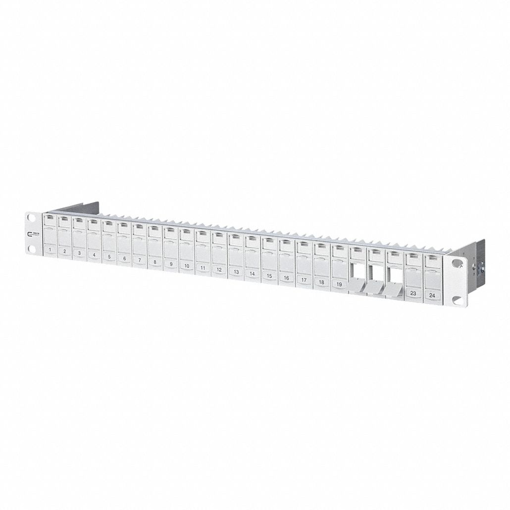 Patch Panel: Rack, ABS, 24 Ports, Unequipped