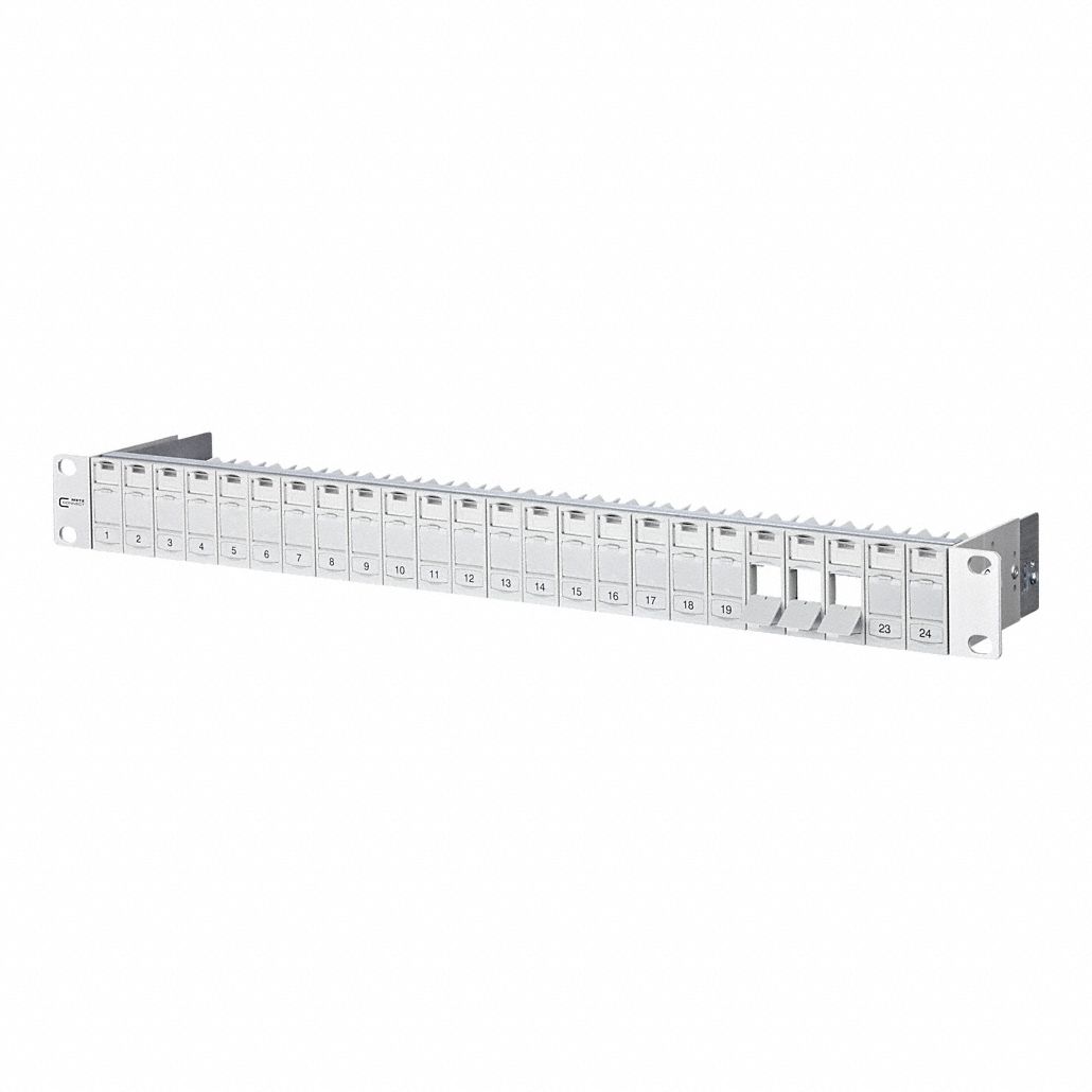 Patch Panel: Rack, ABS, 24 Ports, Unequipped
