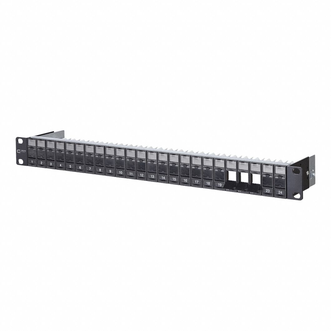 Patch Panel: Rack, ABS, 24 Ports, Unequipped