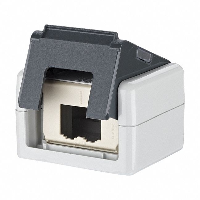 IP20 Housing: AP, Thermoplastic, 90° Mounting Angle, 2 Ports, Unequipped