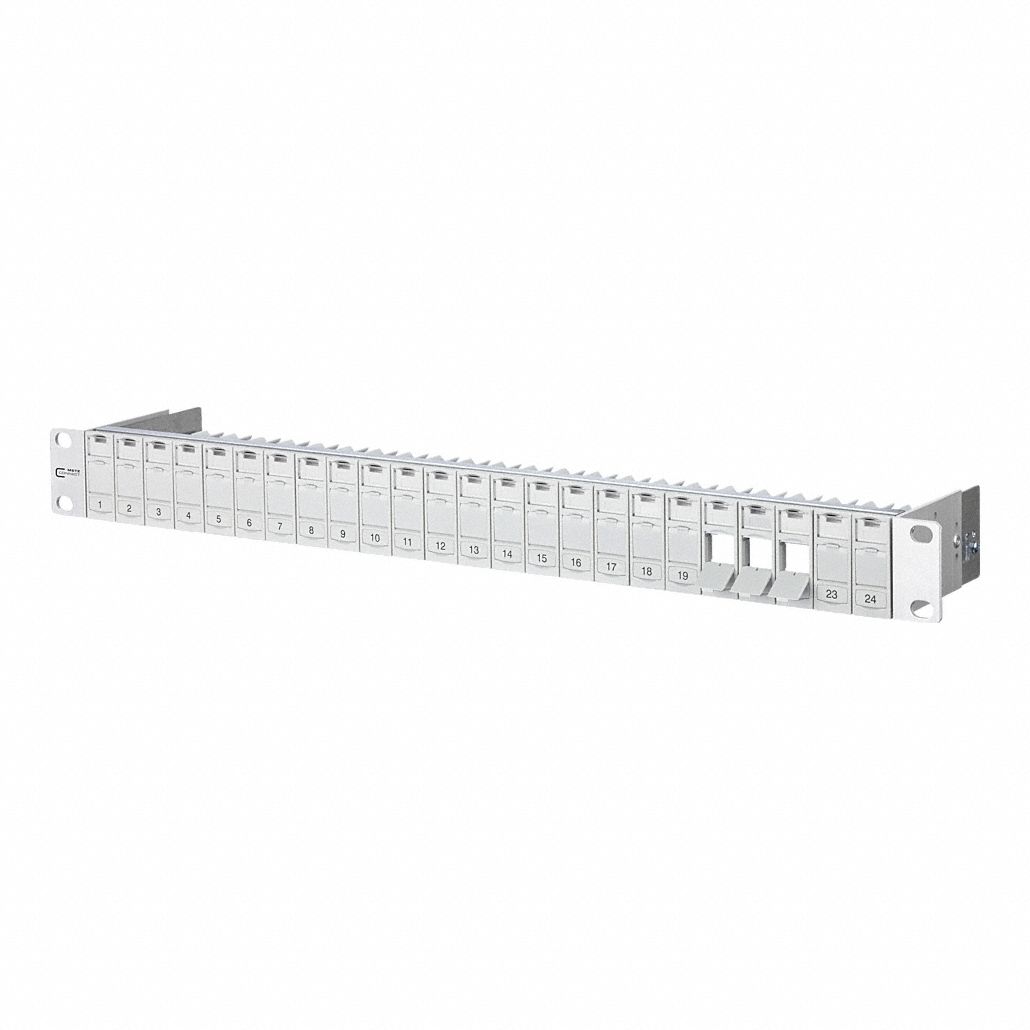 Patch Panel: Rack, ABS, 24 Ports, Unequipped