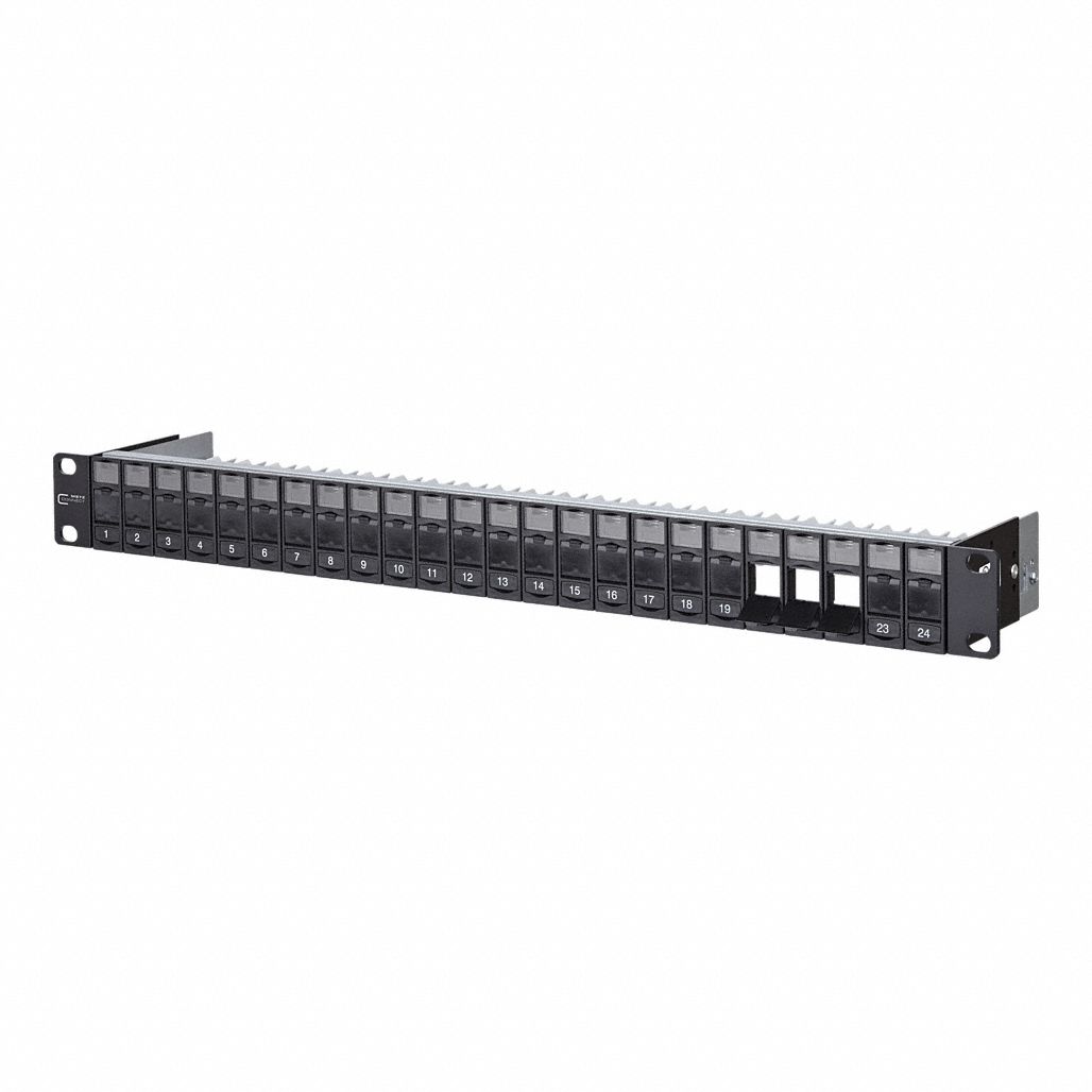 Patch Panel: Rack, ABS, 24 Ports, Unequipped