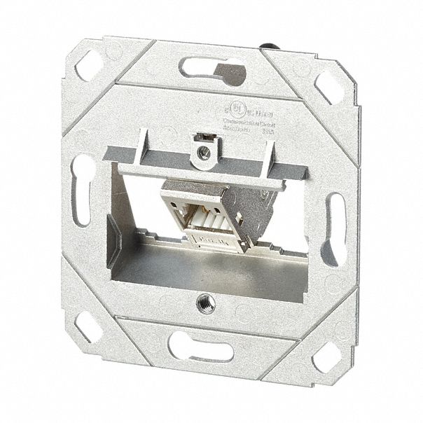 Wall Outlet: UP0, GD-Zn (Zinc Die-Cast), IDC Connection x RJ45, 180° Mounting Angle