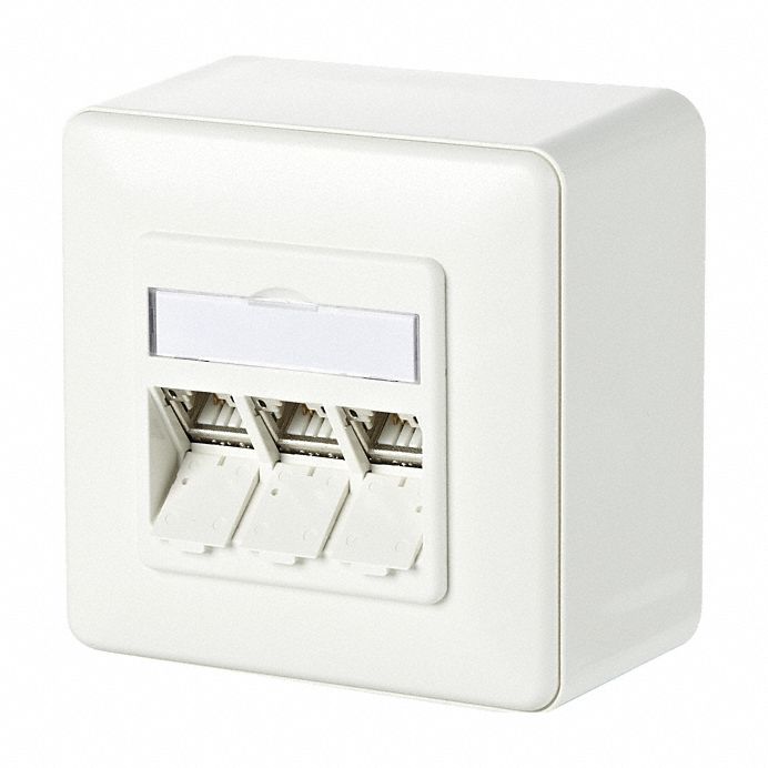 Wall Outlet White 3.368 H 3.368 W