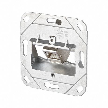 Wall Outlet: UP0, GD-Zn (Zinc Die-Cast), IDC Connection x RJ45, 45° Mounting Angle
