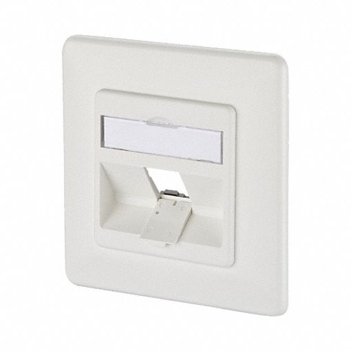 Wall Outlet: UP, GD-Zn (Zinc Die-Cast), Individual Keystone Modules, 45° Mounting Angle