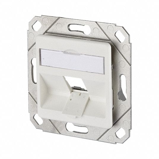 Wall Outlet: UPK, GD-Zn (Zinc Die-Cast), Individual Keystone Modules, 1 Ports