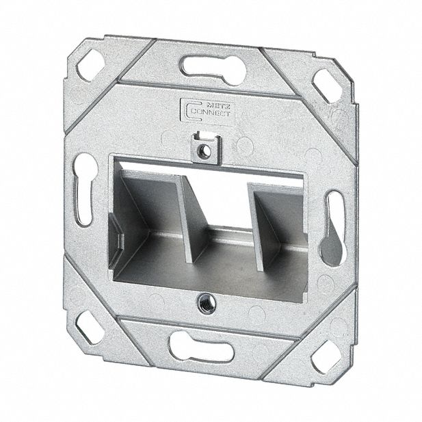 Wall Outlet: UP0, GD-Zn (Zinc Die-Cast), Individual Keystone Modules, 1 Ports