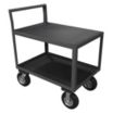 Low-Profile Instrument Carts with Lipped & Flush Metal Shelves