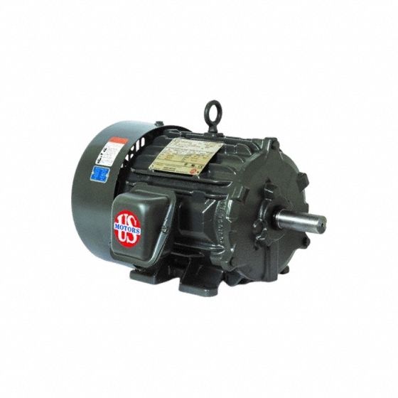 Motor: Totally Enclosed Fan Cooled, Rigid Base Mount, 20 HP, 200/400V AC/230/460V AC