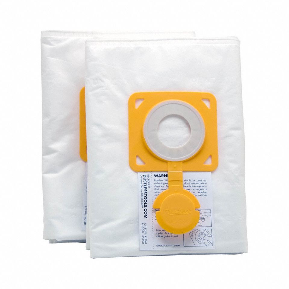 Vacuum Bag: Dustless Technologies, D1603/D1606, Dry, Fleece, 5-Ply, Std, 13141