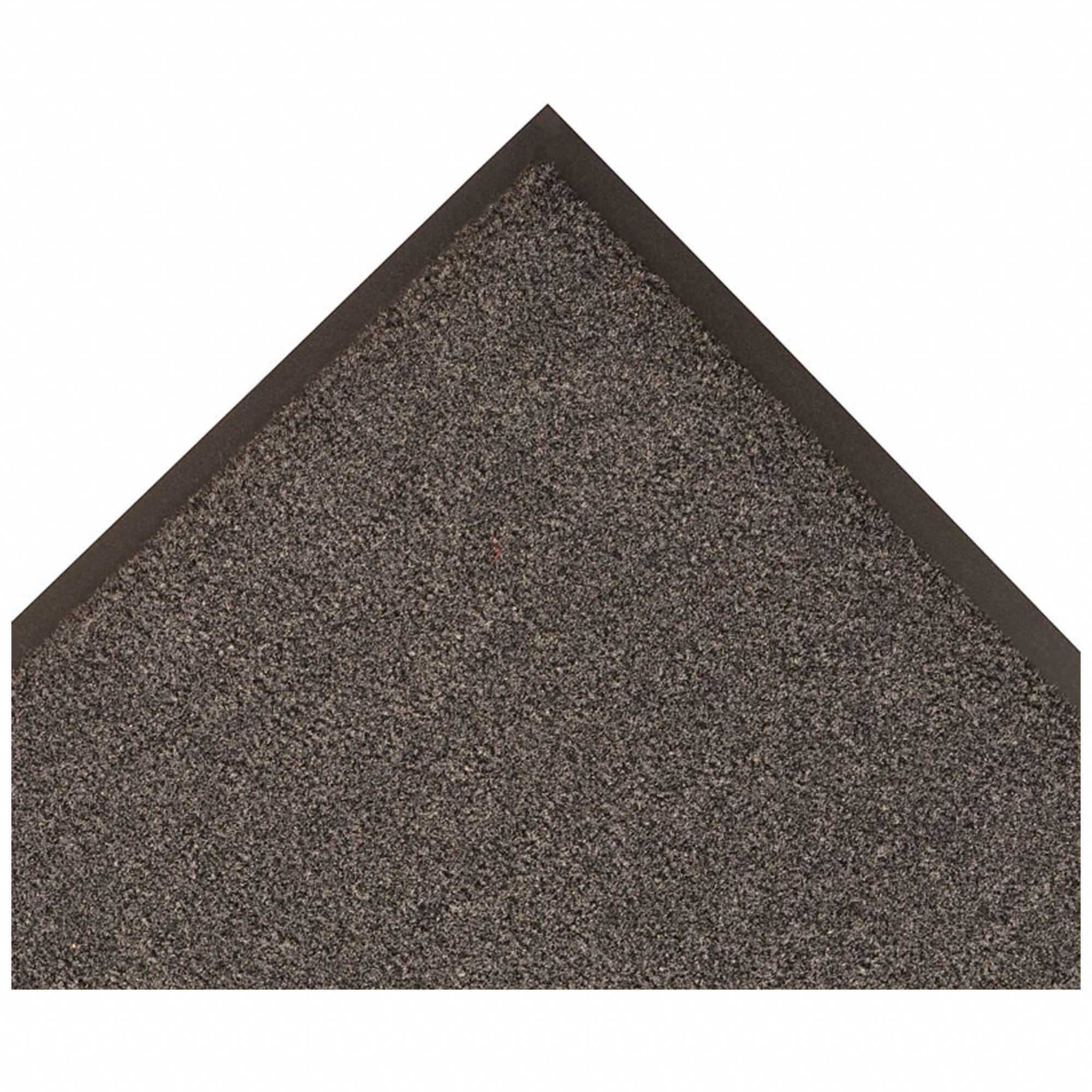 ENTRANCE MAT, CUT PILE, INDOOR, HEAVY, 3 X 6 FT, ⅜ IN THICK, PP/VINYL, FLAT EDGE