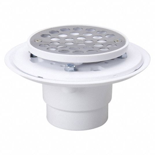 2 in Overall Dia, 6 1/8 in Overall Lg, Shower Drain - 1RLV2|133-114 ...