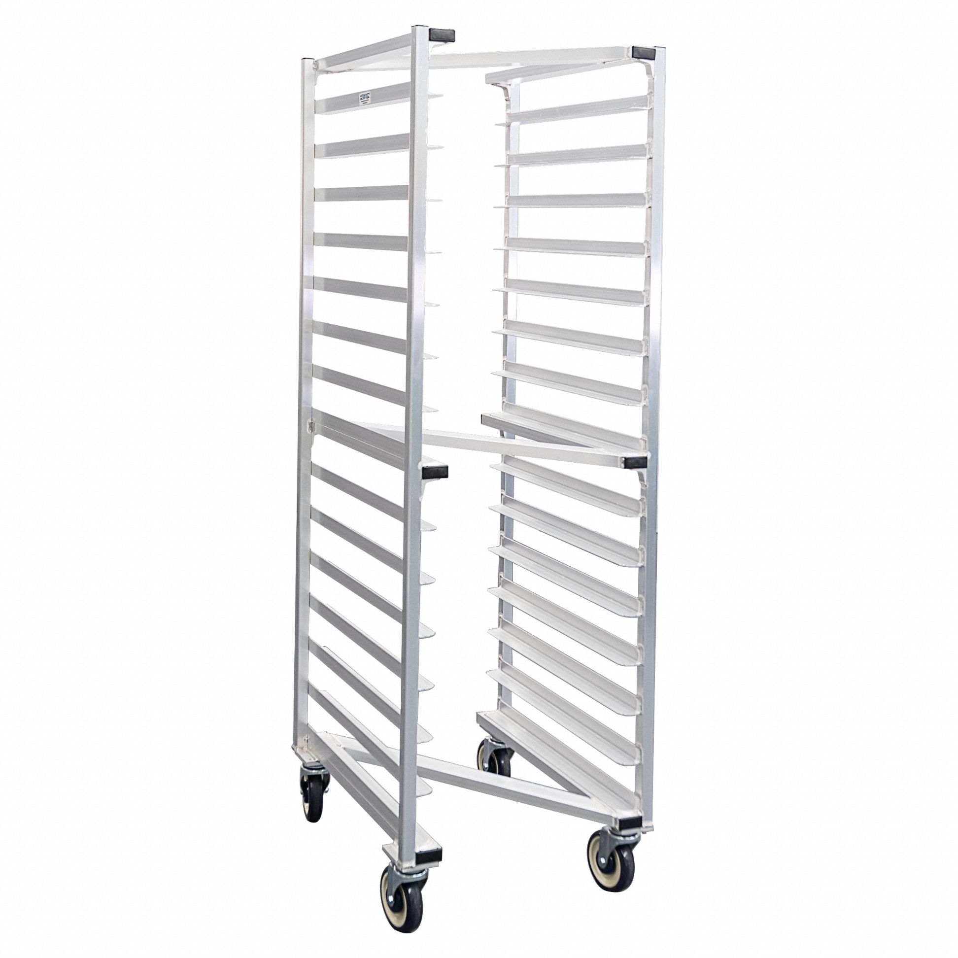Nesting "Z" Type Pan Rack: 15 Slots, 4 in Betw Shelves, 20 3/8 in Wd, 26 in Dp