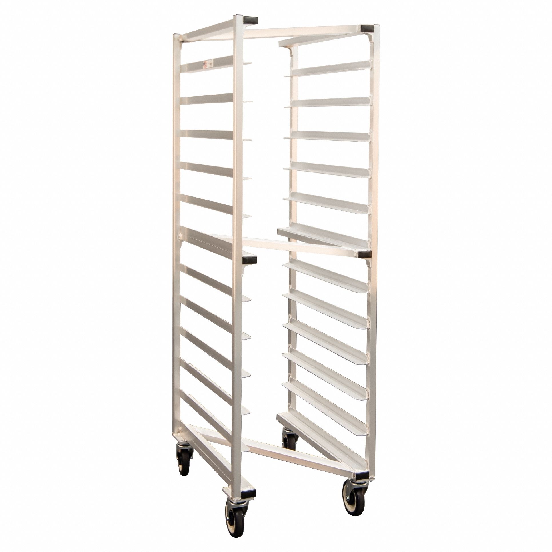 Nesting "Z" Type Pan Rack: 12 Slots, 5 in Betw Shelves, 20 3/8 in Wd, 26 in Dp