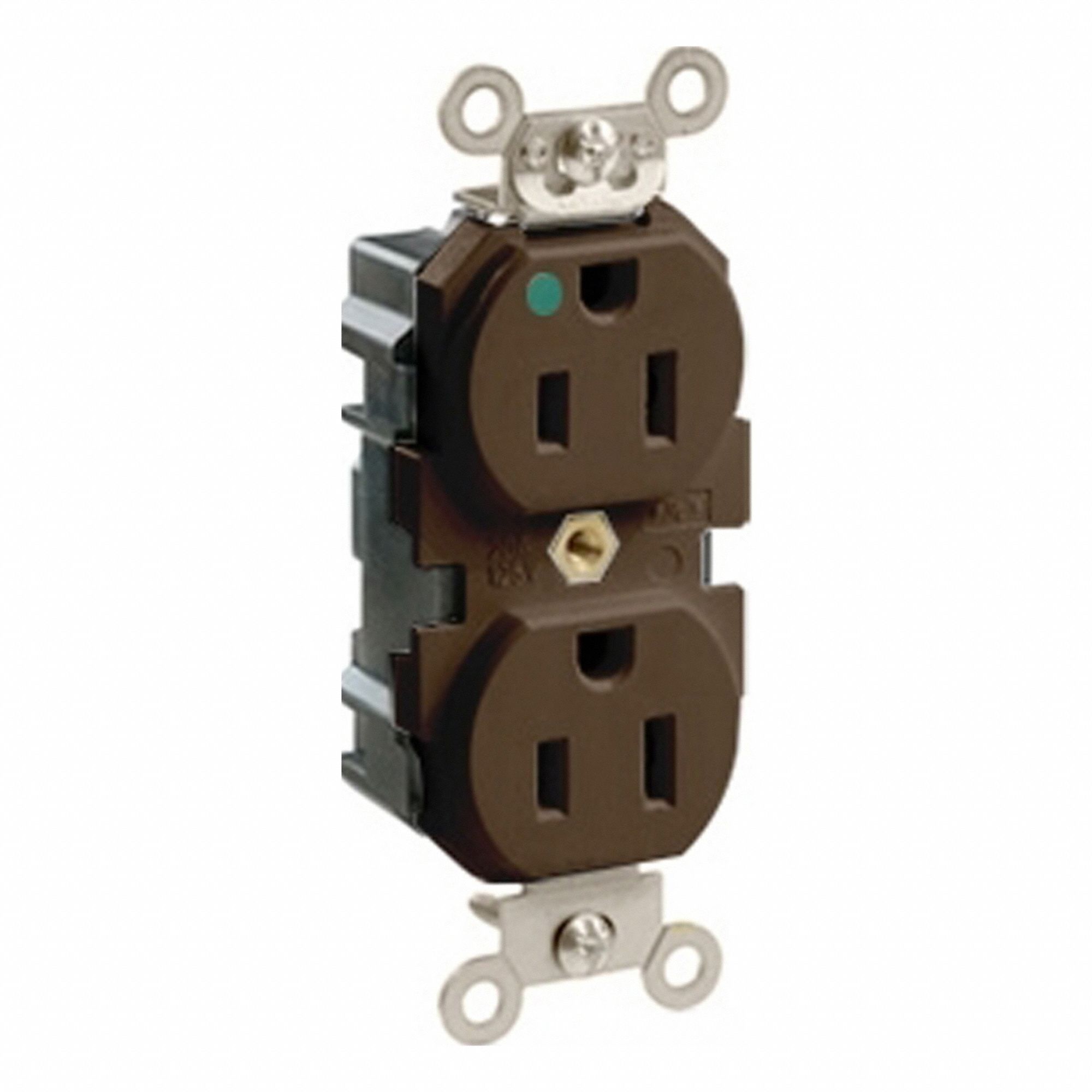 Lev-Lok HG Dup 15A 125V Brn