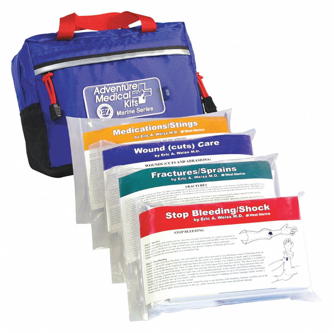 Emergency Medical Kit: EMS/Trauma/Response, 138 Components, Blue