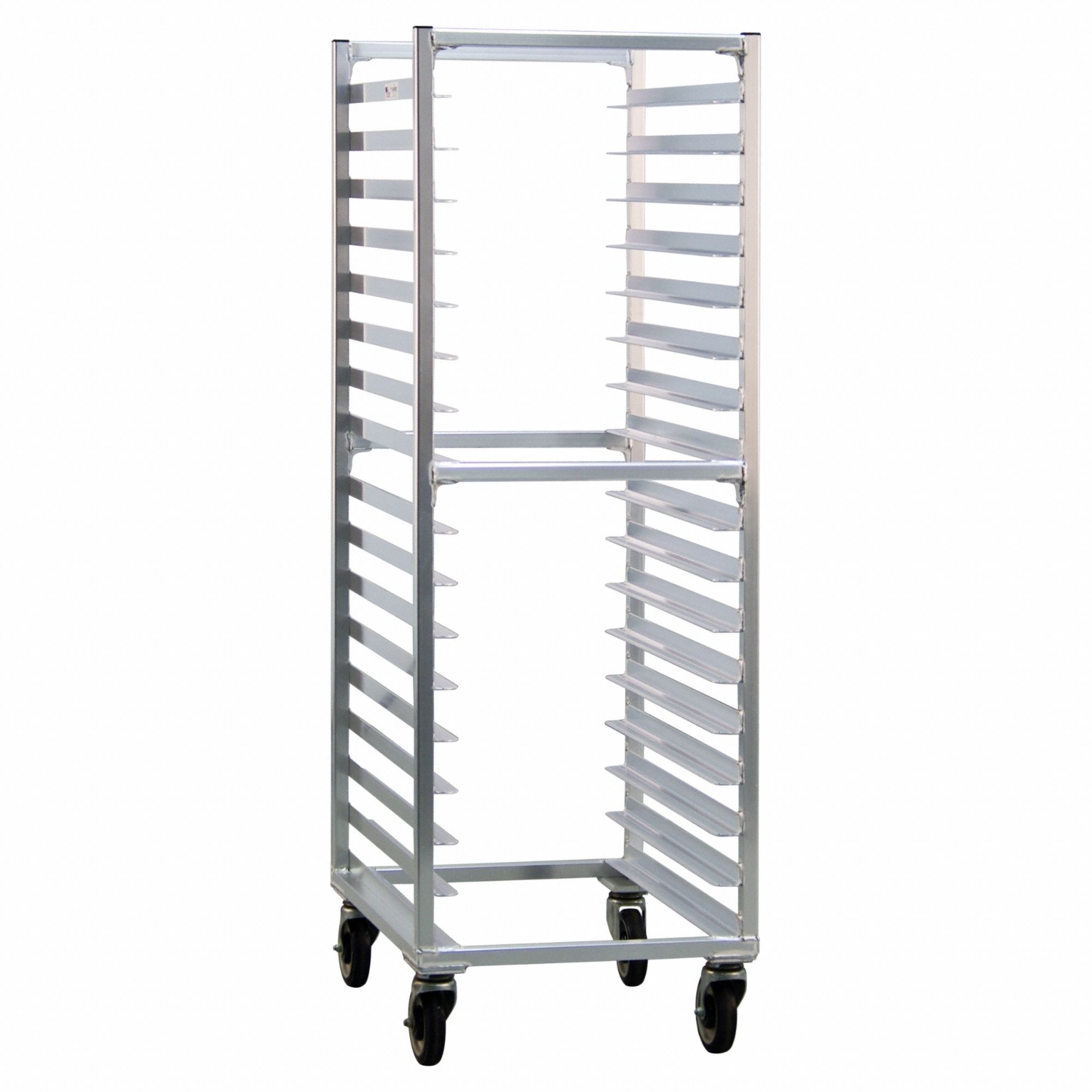 Heavy Duty Sheet Pan Rack: 17 Slots, 3 in Betw Shelves, 20 3/8 in Wd, 60 in Ht