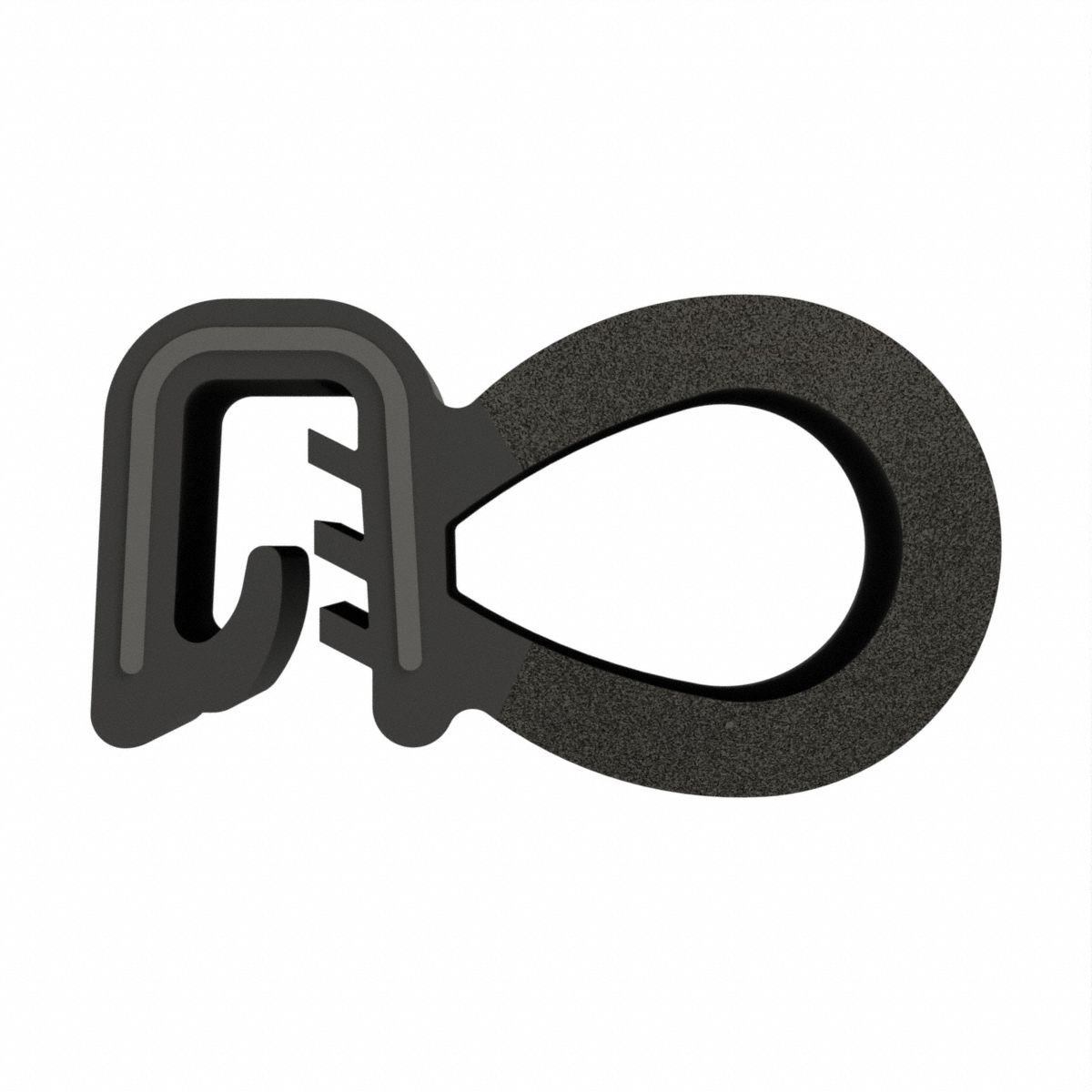 Trim Seal: Side Bulb, 10 ft Overall Lg, Rubber Outer, Sponge Bulb, 9/16 in Leg Lg, Side