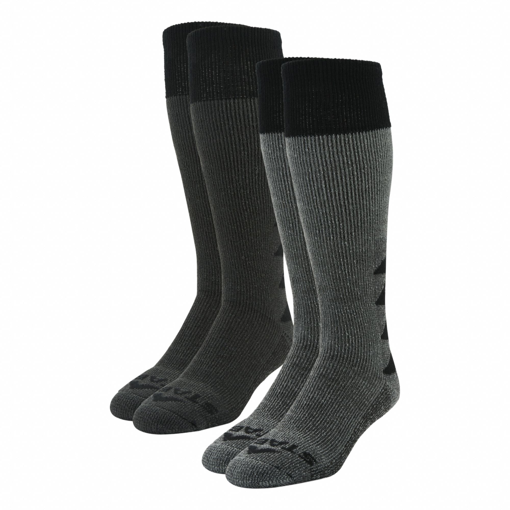 Socks Black Gray Crew Unisex