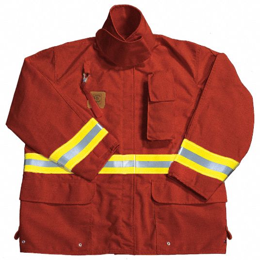 FIRE-DEX, M, Red, Wildland Coat - 13A341|FS1J05LM - Grainger