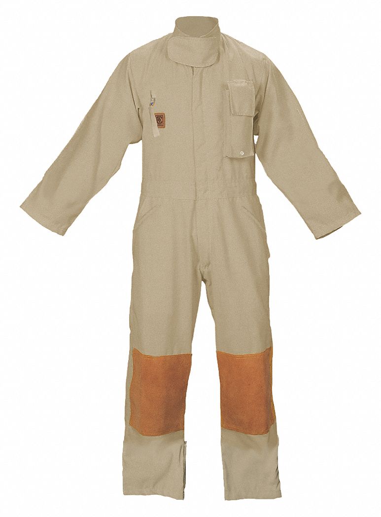 FIREDEX Tan Turnout Coverall, Nomex(R), 2XL, Fits Chest Size 54 in, Inseam 31 in 13A502