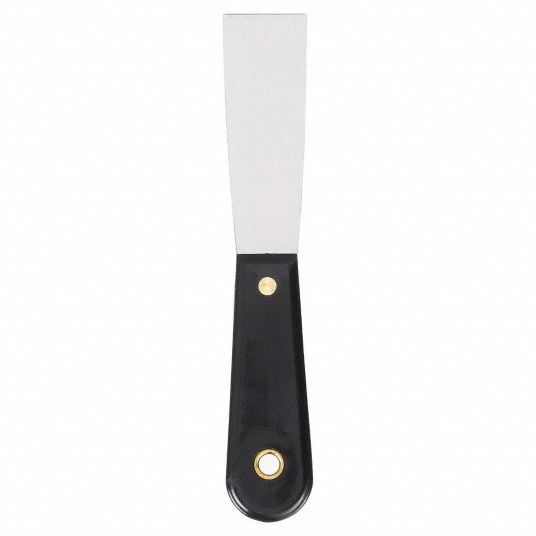 WESTWARD, 1 1/4 in_3 in Blade Wd, Carbon Steel, Putty Knife