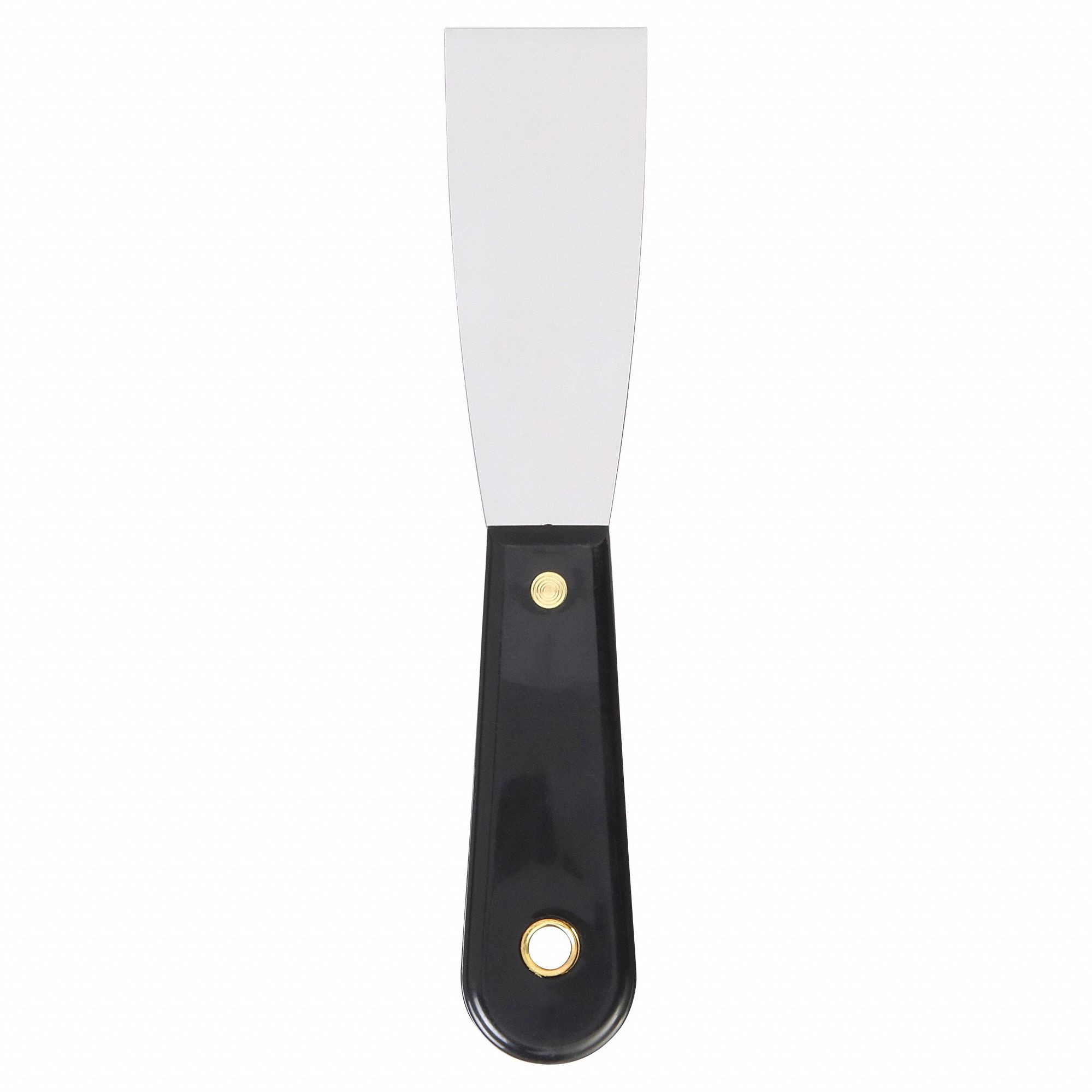 SCRAPER, CARBON STEEL BLADE, POLYPROPYLENE HANDLE, STIFF, TAPERED BLADE