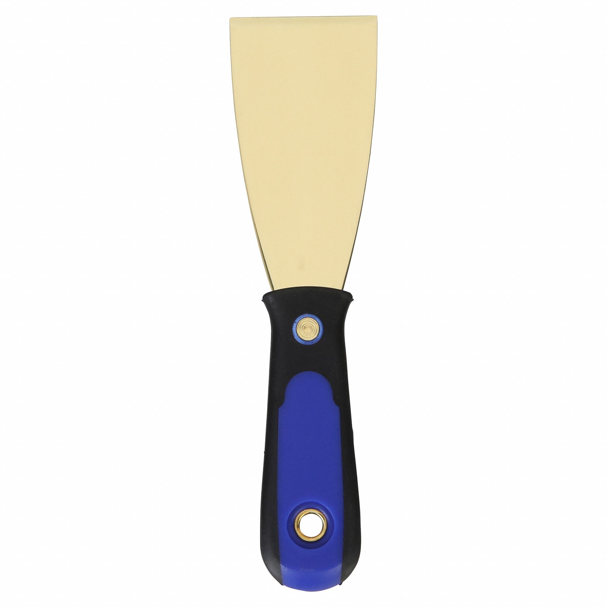 SCRAPER, BRASS BLADE, POLYPROPYLENE HANDLE/TPR, STIFF, TAPERED BLADE