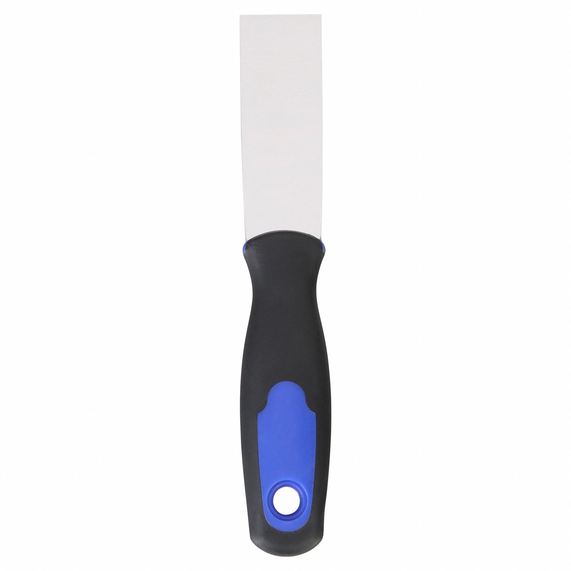 SCRAPER, CARBON STEEL BLADE, POLYPROPYLENE HANDLE/TPR, STIFF, TAPERED BLADE