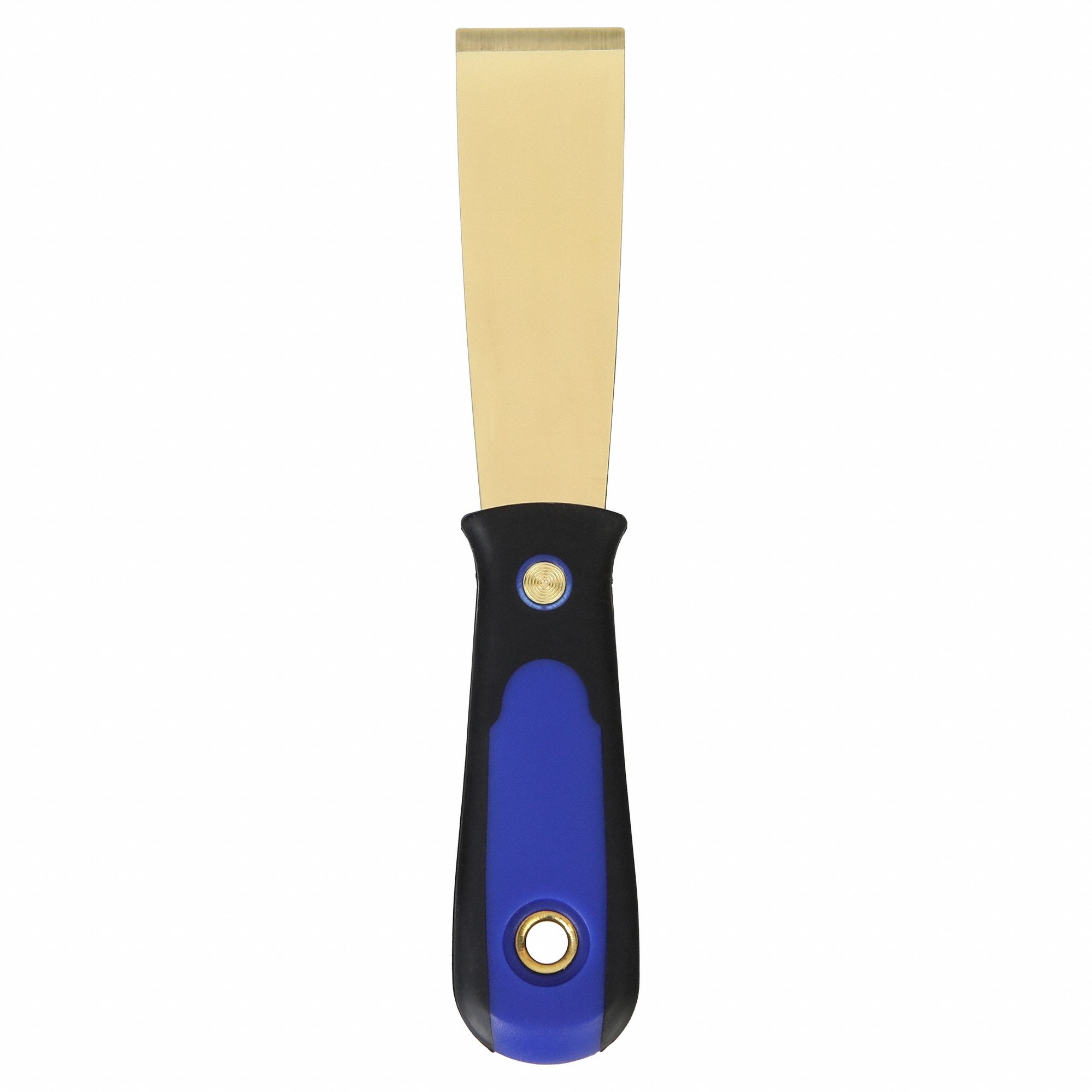 SCRAPER, BRASS BLADE, POLYPROPYLENE HANDLE/TPR, STIFF, TAPERED BLADE
