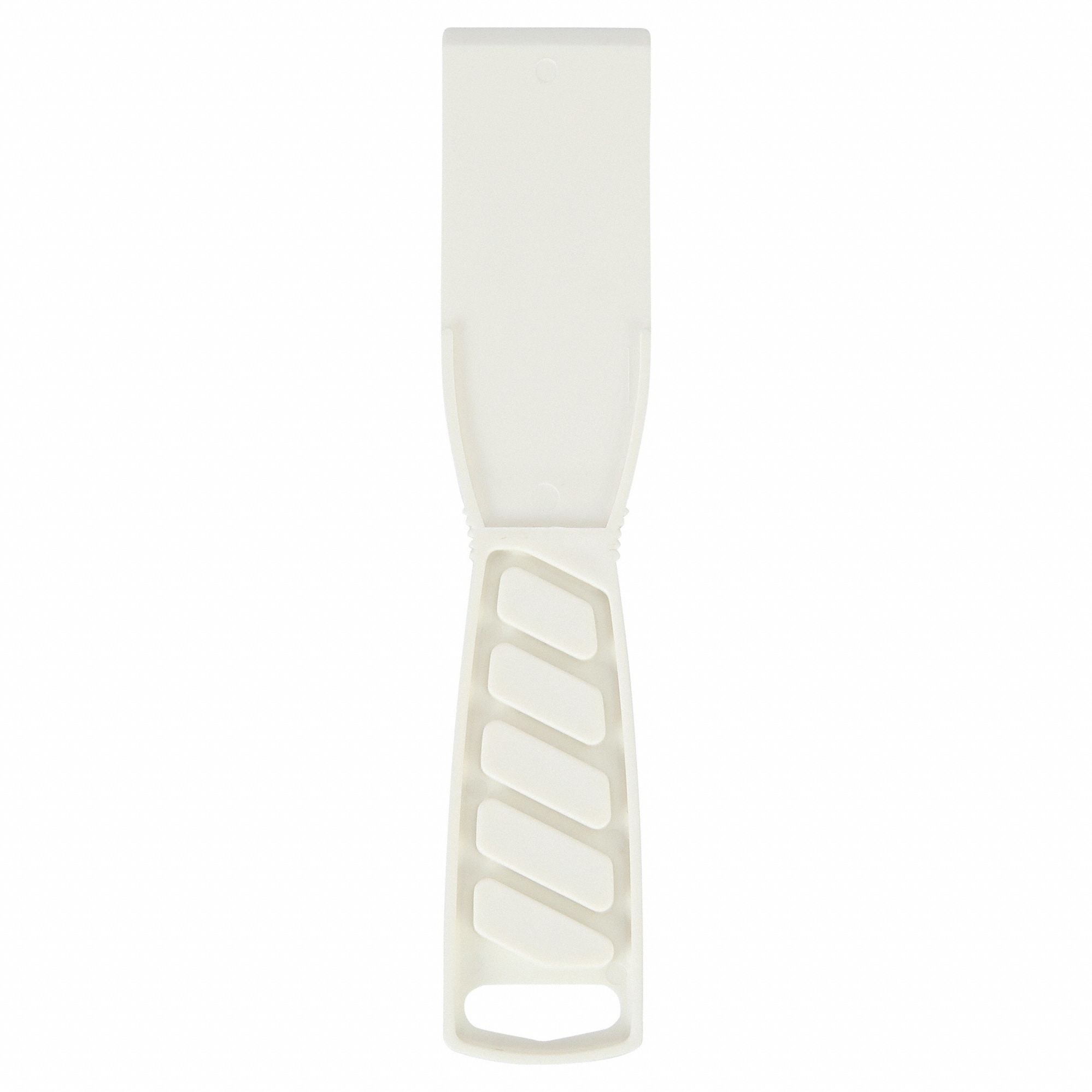 PUTTY KNIFE, PLASTIC BLADE, POLYPROPYLENE HANDLE, TAPERED BLADE SHAPE, 1-1/2 IN