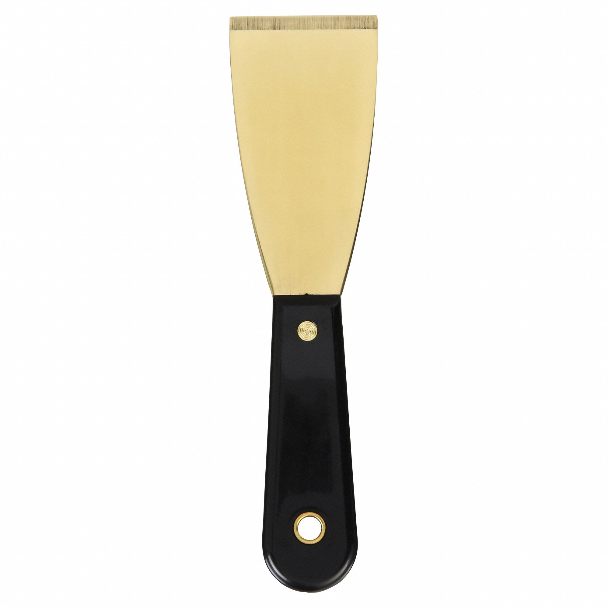 SCRAPER, BRASS BLADE, POLYPROPYLENE HANDLE, STIFF, TAPERED BLADE