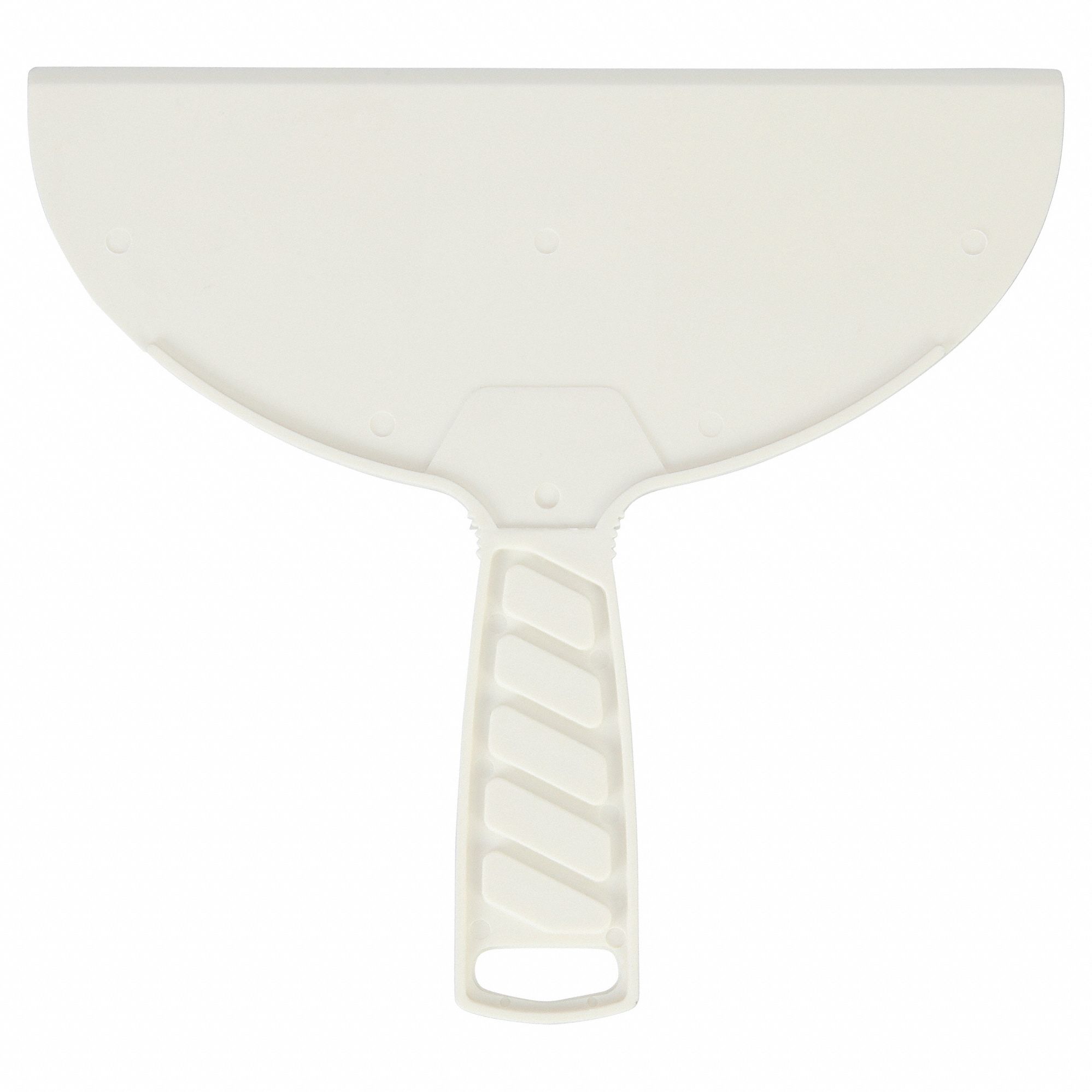 PUTTY KNIFE, PLASTIC BLADE, POLYPROPYLENE HANDLE, TAPERED BLADE SHAPE, 8 IN