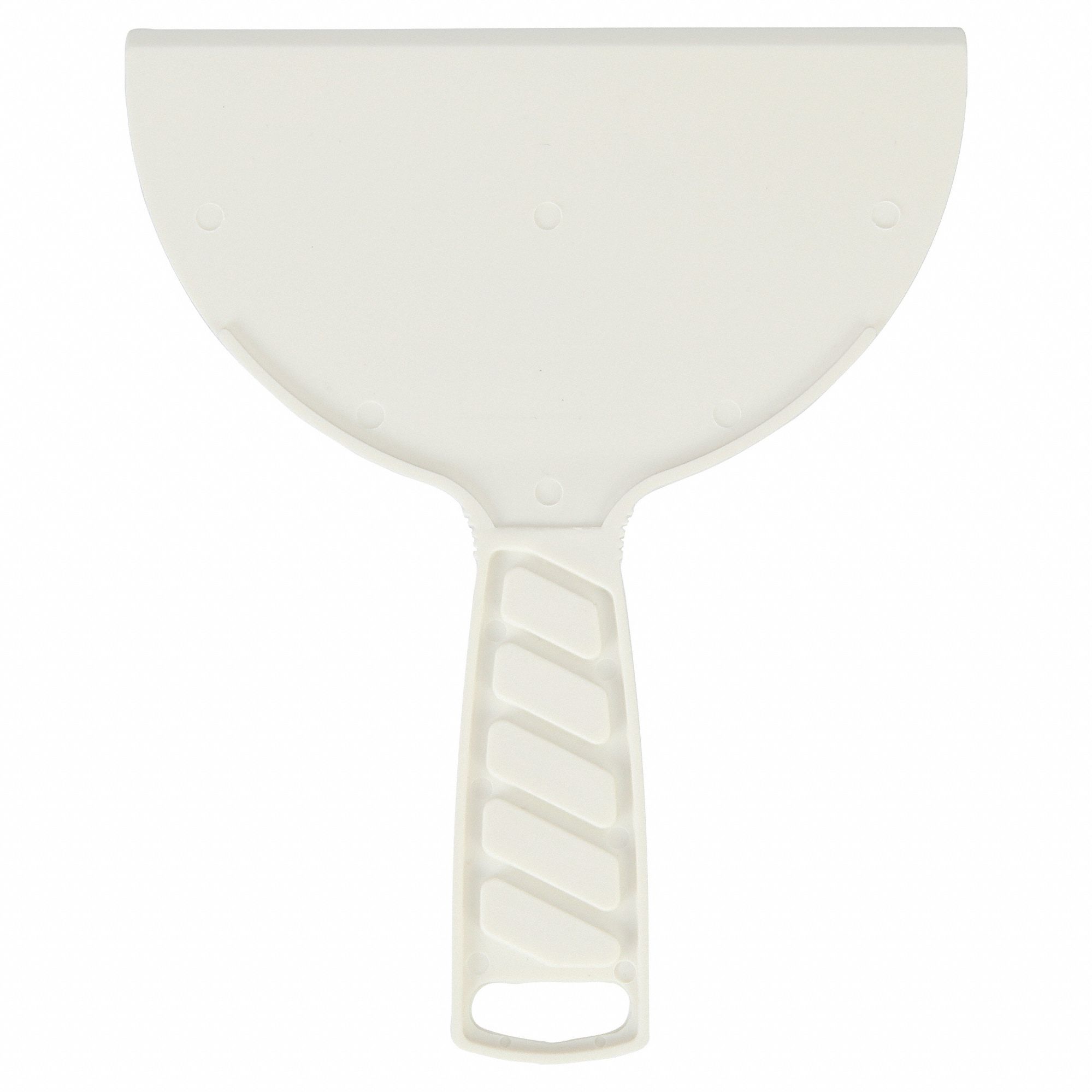 PUTTY KNIFE, PLASTIC BLADE, POLYPROPYLENE HANDLE, TAPERED BLADE SHAPE, 6 IN